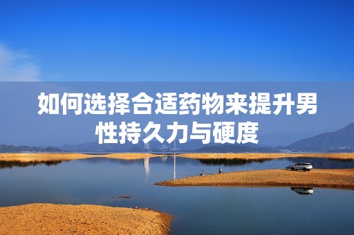 如何选择合适药物来提升男性持久力与硬度