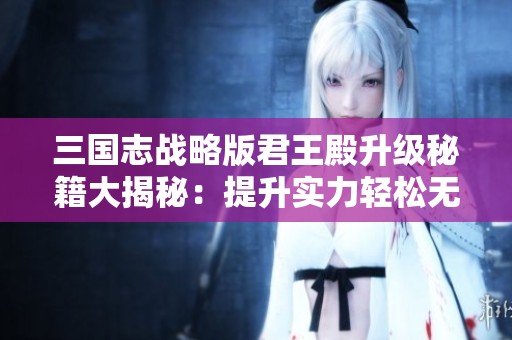 三国志战略版君王殿升级秘籍大揭秘：提升实力轻松无压力