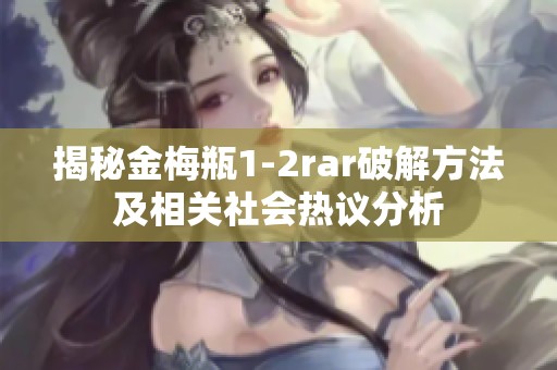 揭秘金梅瓶1-2rar破解方法及相关社会热议分析