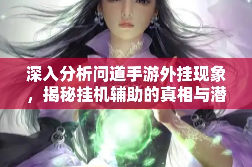 深入分析问道手游外挂现象，揭秘挂机辅助的真相与潜在影响