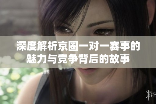深度解析京圈一对一赛事的魅力与竞争背后的故事