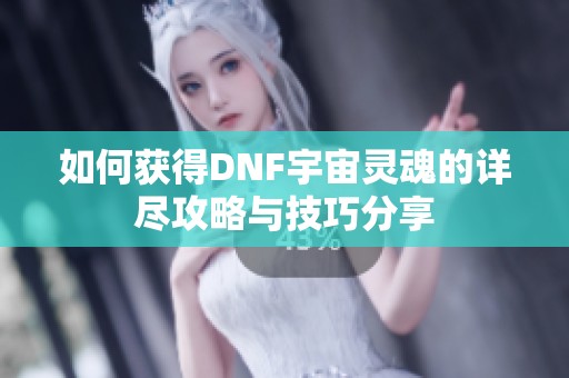 如何获得DNF宇宙灵魂的详尽攻略与技巧分享