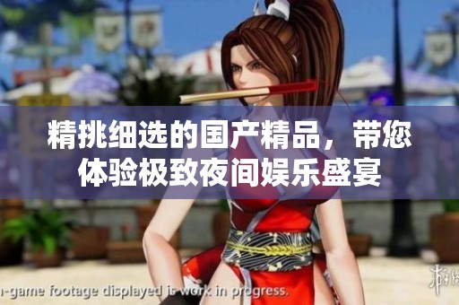 精挑细选的国产精品，带您体验极致夜间娱乐盛宴