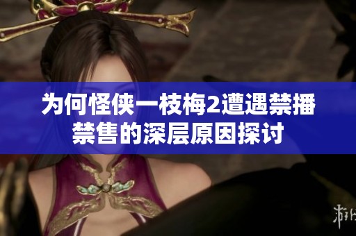 为何怪侠一枝梅2遭遇禁播禁售的深层原因探讨