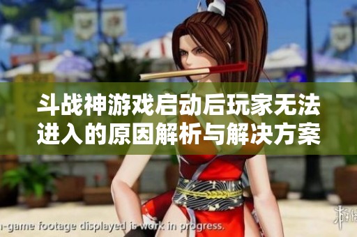 斗战神游戏启动后玩家无法进入的原因解析与解决方案