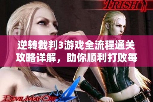 逆转裁判3游戏全流程通关攻略详解，助你顺利打败每个对手