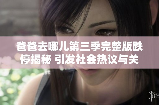 爸爸去哪儿第三季完整版跌停揭秘 引发社会热议与关注