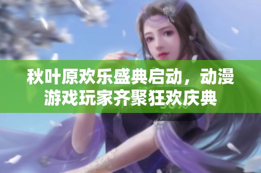 秋叶原欢乐盛典启动，动漫游戏玩家齐聚狂欢庆典