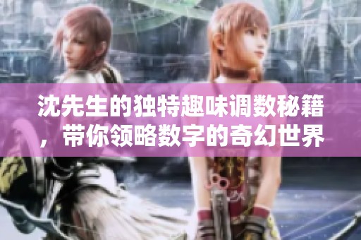 沈先生的独特趣味调数秘籍，带你领略数字的奇幻世界