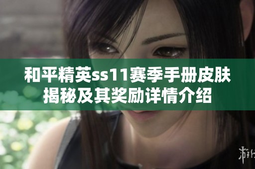 和平精英ss11赛季手册皮肤揭秘及其奖励详情介绍