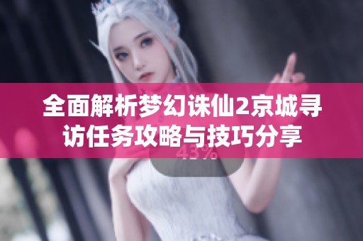 全面解析梦幻诛仙2京城寻访任务攻略与技巧分享
