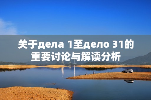 关于дела 1至дело 31的重要讨论与解读分析