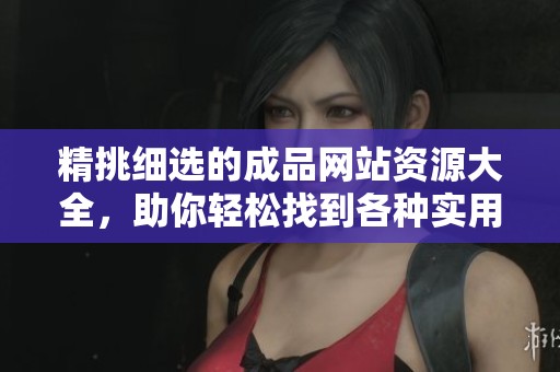 精挑细选的成品网站资源大全，助你轻松找到各种实用应用下载
